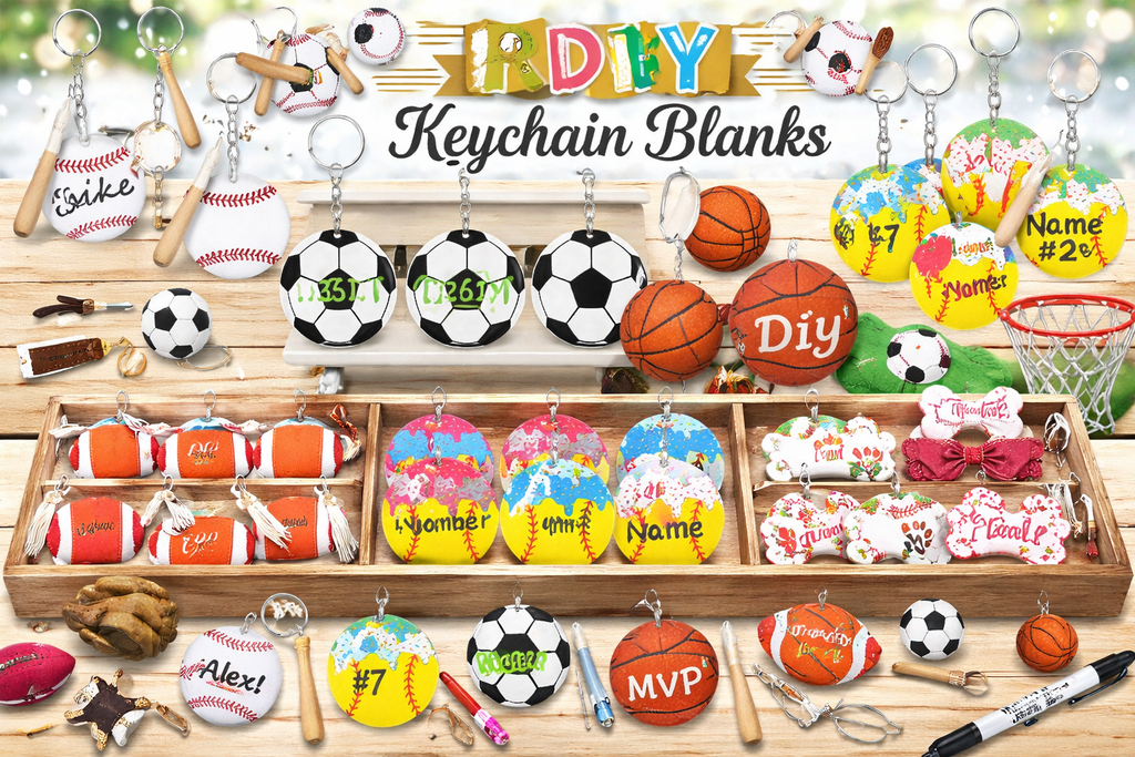 Baseball keychains