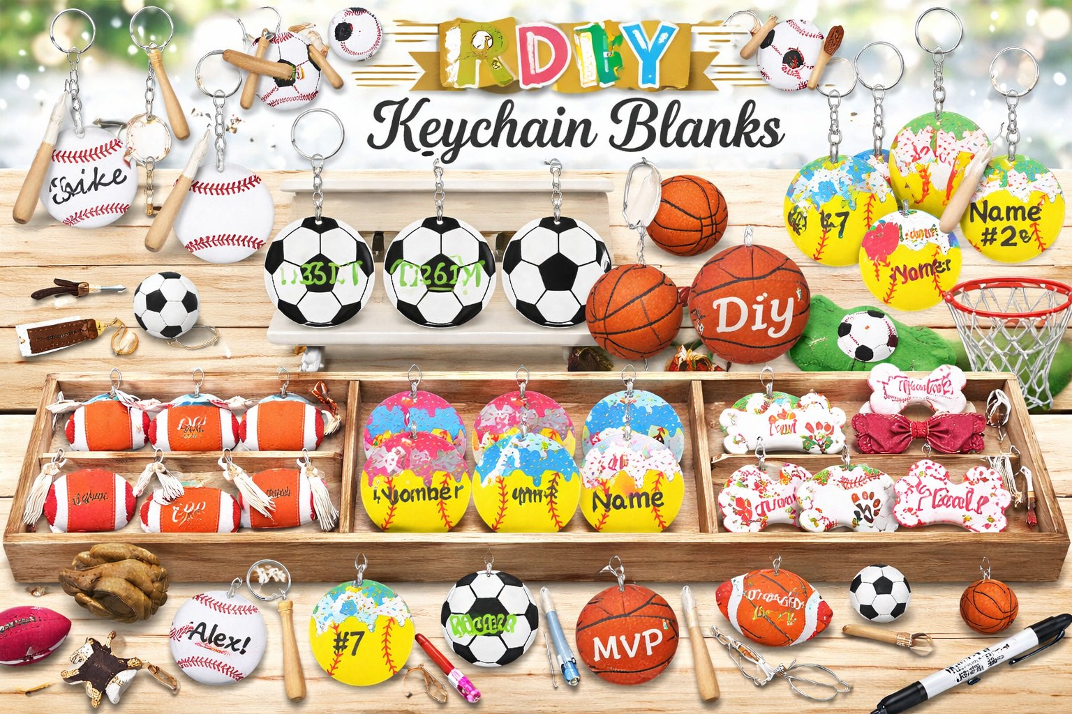 Soccer keychains