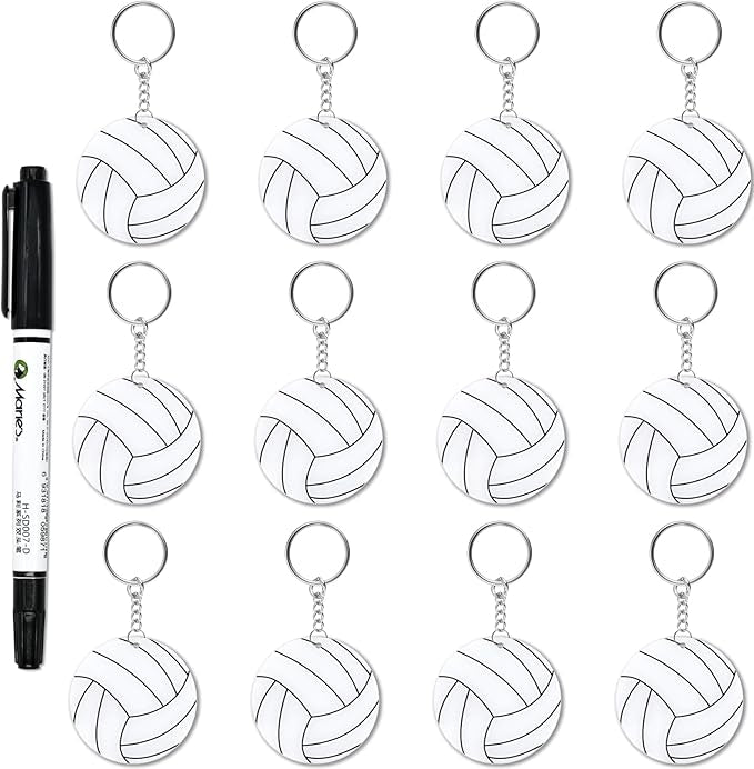 Volleyball key chains