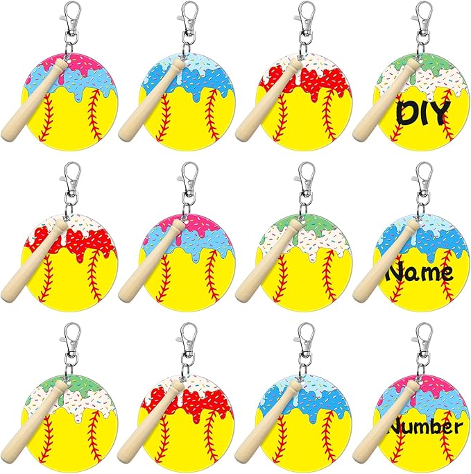 Softball keychains