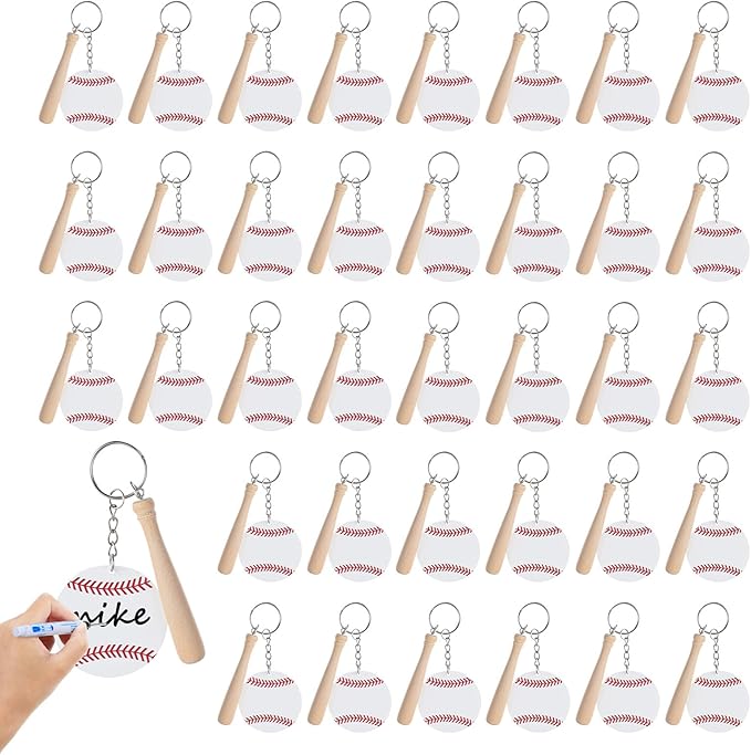 Baseball keychains