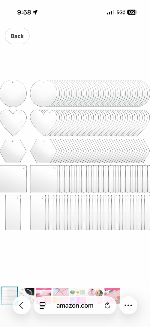 Acrylic Round Keychain